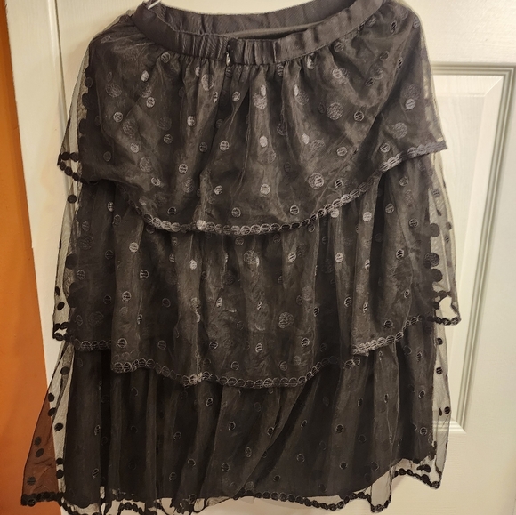 Women J Crew skirt color Black Size 6 - Picture 3 of 6